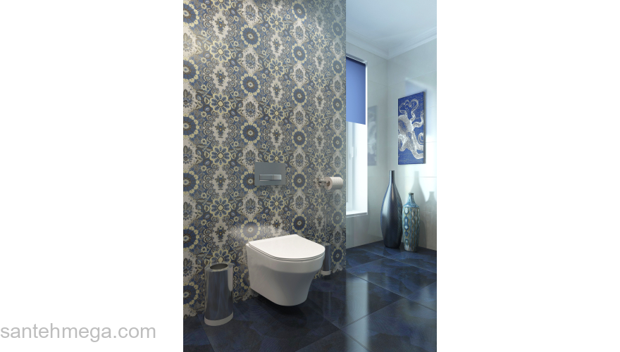 Унитаз подвесной безободковый с сиденьем EVA GOLD SM9320. Фото