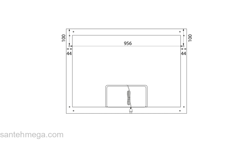 Зеркало с подсветкой 100 см Slide IDDIS SLI1000i98. Фото