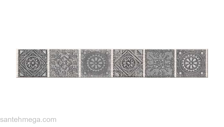 Azori 585581001 Бордюр Grazia 62х405 grey nefertiti