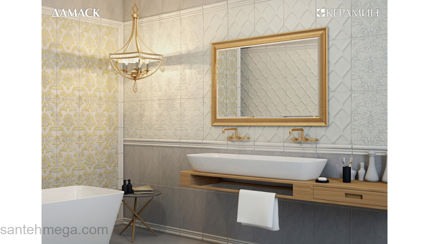 Керамин Фасонная деталь Дамаск 3Т 30,5х275 бежевый