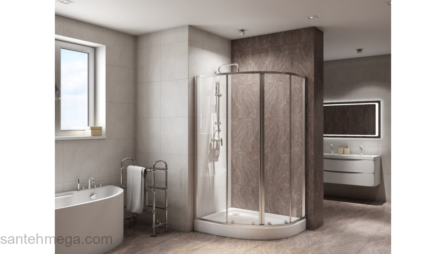 Душевой угол BELBAGNO DUE-RH-2-120/80-C-Cr. Фото