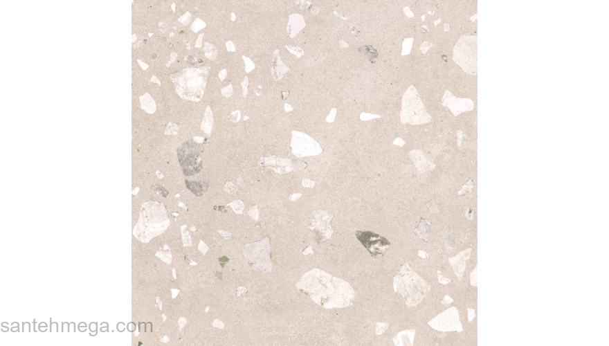 Gracia Ceramica 010400001041 Керамический гранит Terrazzo 600х600 sugar beige 01. Фото