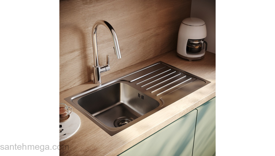 Мойка нерж. сталь шелк с крылом 780*440*180 Sound IDDIS SND78SDi77. Фото