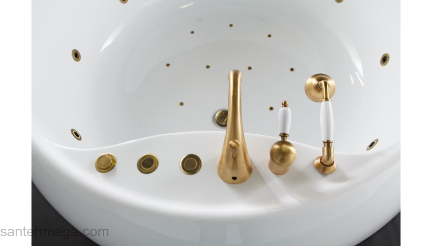 Ванна акриловая отдельностоящая BELBAGNO BB30-1550 155х155. Фото