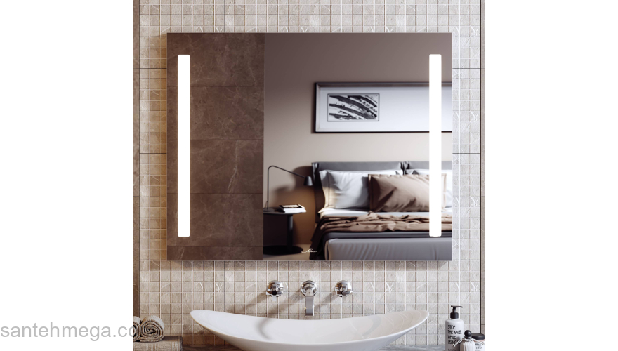 Зеркало с подсветкой ALAVANN Neve Duo 90. Фото