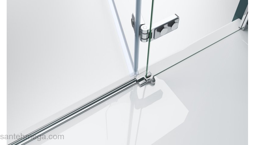 Душевая дверь BELBAGNO KRAFT-B-12-60/60-C-Cr-L. Фото