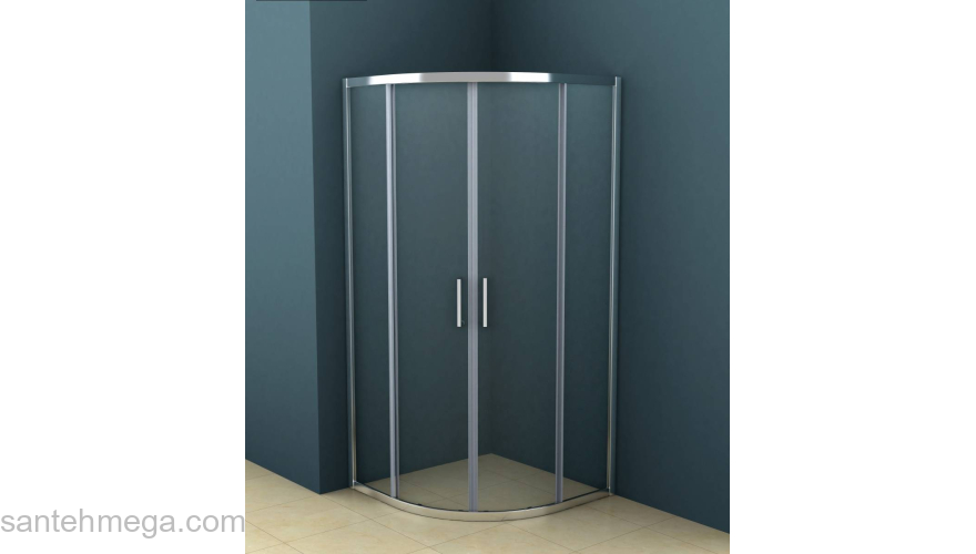 Душевое ограждение AZARIO Ostin 100х100 AZ-121S Chrome. Фото