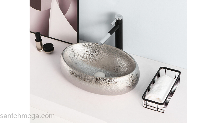 Раковина накладная GID 9030s 48х34 52235 Хром. Фото