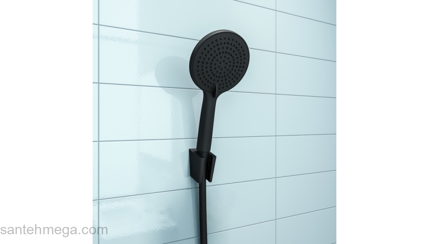 Лейка для душа черная матовая Optima Home IDDIS OPH3F0Bi18. Фото