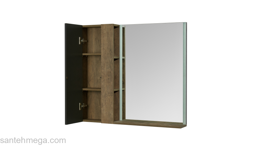 Зеркало AQUATON Терра 61 Дуб Кантри/Антрацит 1A247302TEDY0. Фото