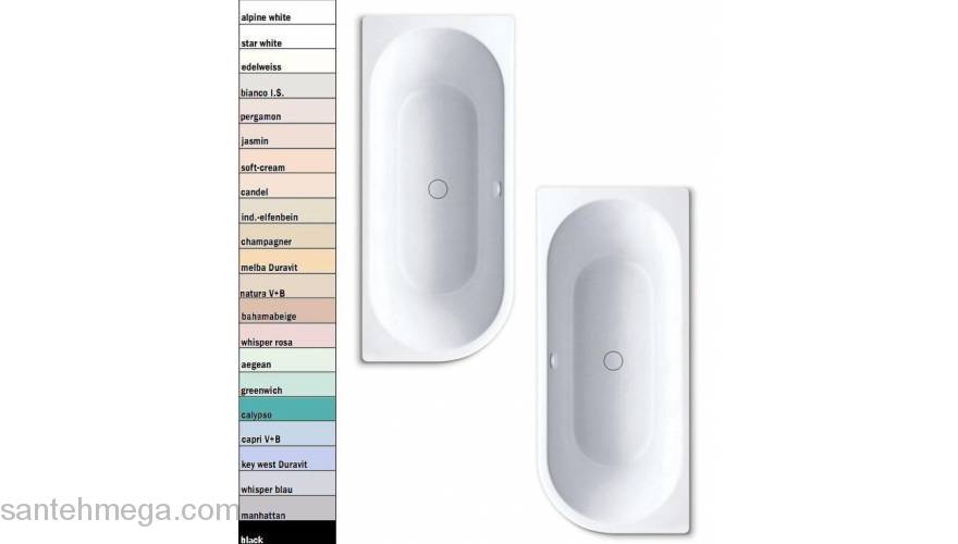 Ванна стальная KALDEWEI Centro Duo 1 Left 180х80 283600010001. Фото