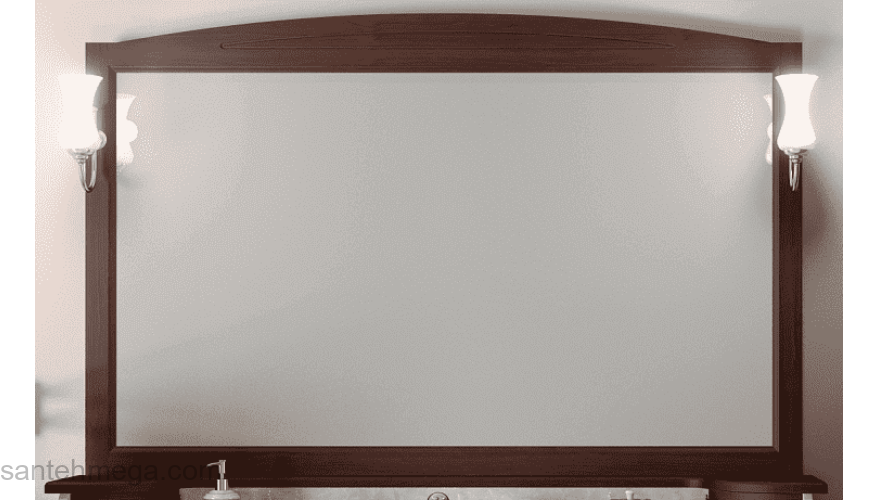 Зеркало с полкой и светильниками OPADIRIS Лучия 150. Фото