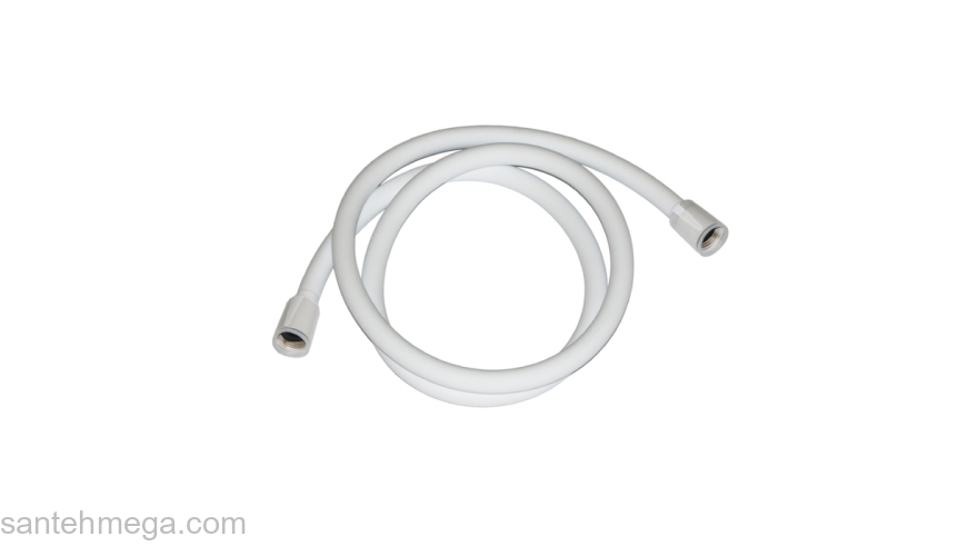 Шланг для душа белый матовый силиконовый 1,2м Optima Home IDDIS OPH12WLi19. Фото