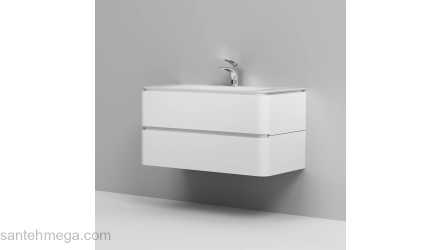 База под раковину подвесная 100 см, белый глянец AM.PM Sensation M30FHX1002WG. Фото