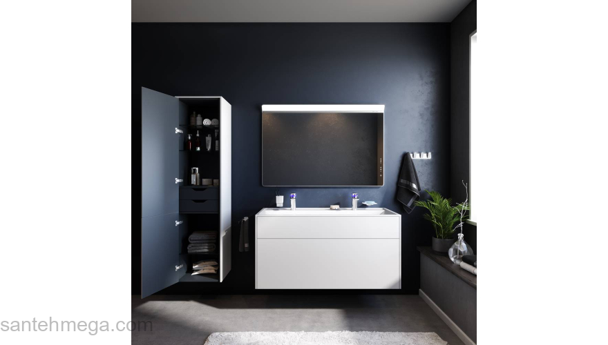 База под раковину подвесная 120 см, 3 ящика, белый матовый AM.PM Inspire 2.0 M50AFHX1203WM. Фото