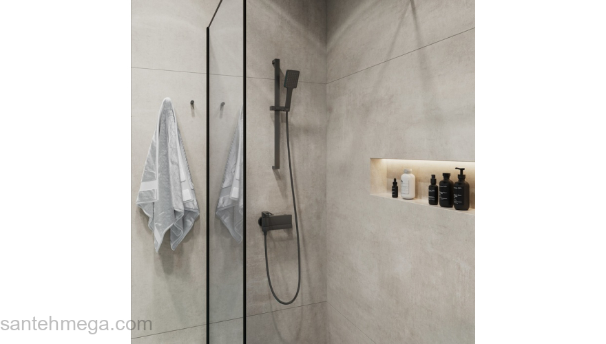 Стойка для душа Slide графит IDDIS SLI70GLi17. Фото