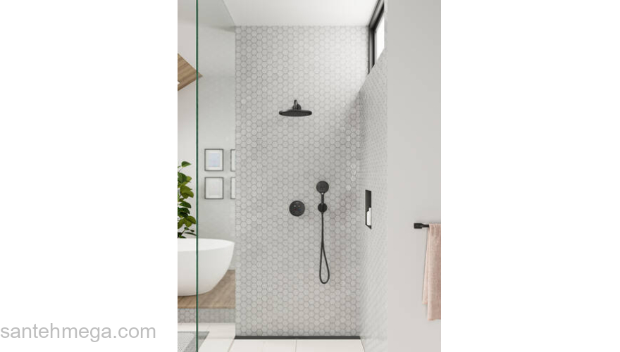 Термостат Hansgrohe ShowerSelect S, для 2 потребителей, СМ 15743670, матовый черный. Фото