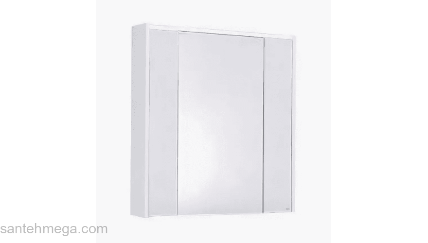 Зеркальный шкаф ROCA Ronda 80 бетон/белый матовый ZRU9303009. Фото