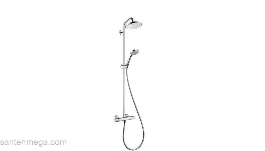 Душевая система HANSGROHE Croma 220 Showerpipe 27185000. Фото