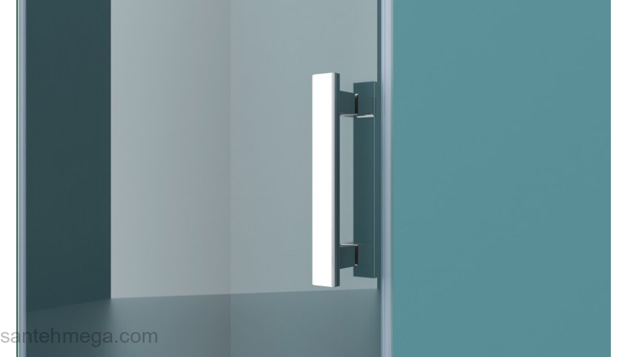 Душевая дверь BELBAGNO KRAFT-B-12-60/60-C-Cr-R. Фото