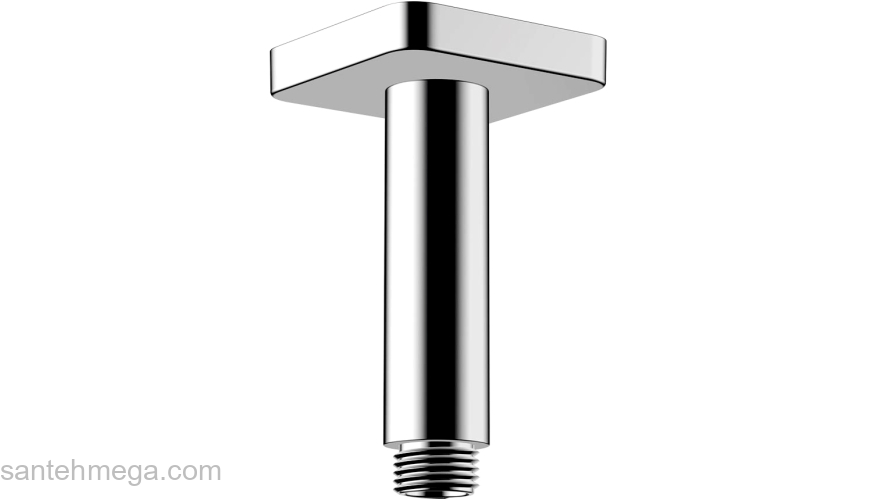 Потолочное подсоединение 100 мм Hansgrohe Vernis Shape 26406000 хром. Фото