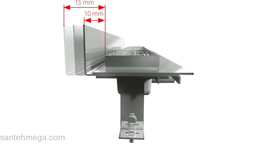 Водоотводящий желоб ALCAPLAST Flexible APZ4-850. Фото