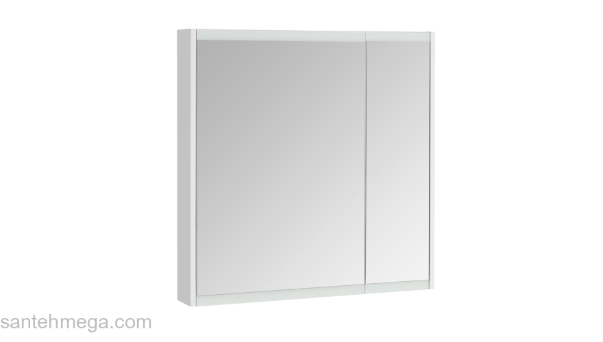 Зеркальный шкаф AQUATON Нортон 80 Белый Глянцевый 1A249202NT010