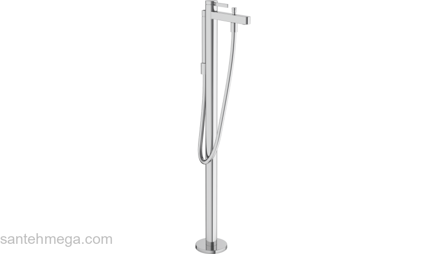 Finoris Смеситель для ванны, однорычажный, напольный 76445000, хром. Фото