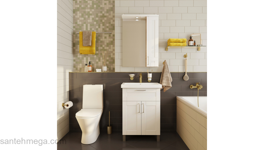 Комплкект  одинарных крючков сплав металлов Oldie бронза IDDIS OLDBR10i41 для ванной комнаты. Фото