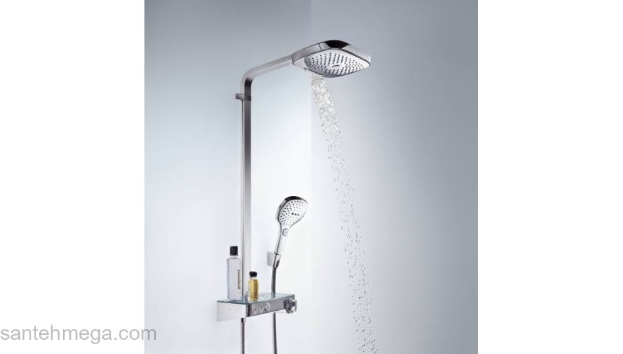 Душевая система HANSGROHE Raindance Select Push 3jet Showerpipe 27127400. Фото