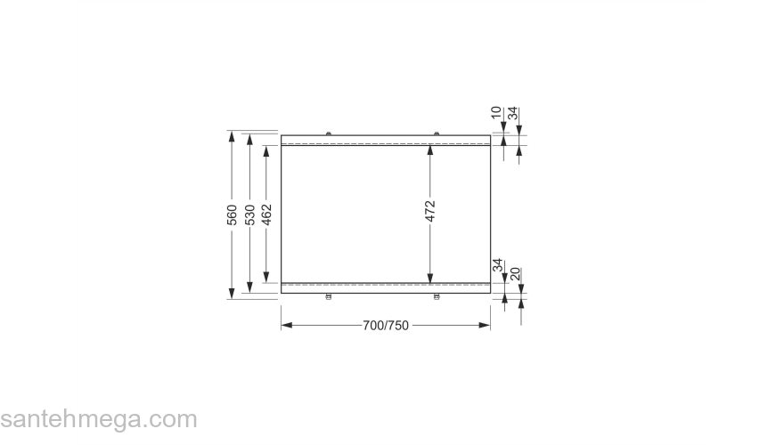 CERSANIT Панель для акриловых ванн UNIVERSAL 75 Type Click PB-TYPE2*75. Фото