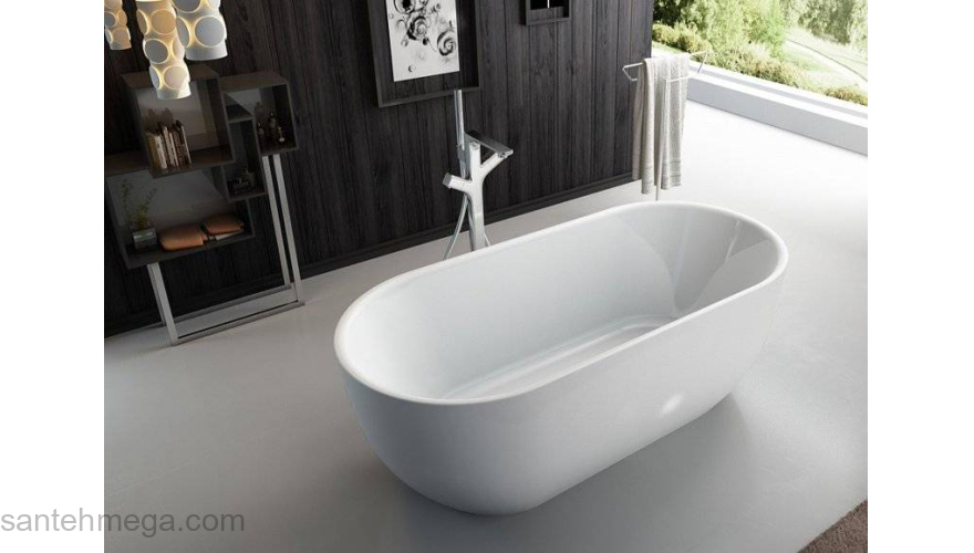 Ванна акриловая отдельностоящая BELBAGNO BB70-1500-800. Фото