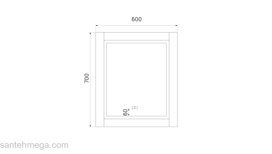 Зеркало с подсветкой 60 см Oxford IDDIS ЗЛП111. Фото