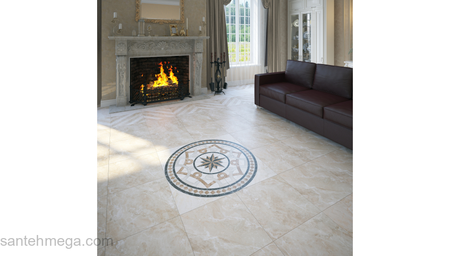 LASSELSBERGER 7246-0008 Керамический гранит Темплар 450х450 орнамент 2. Фото