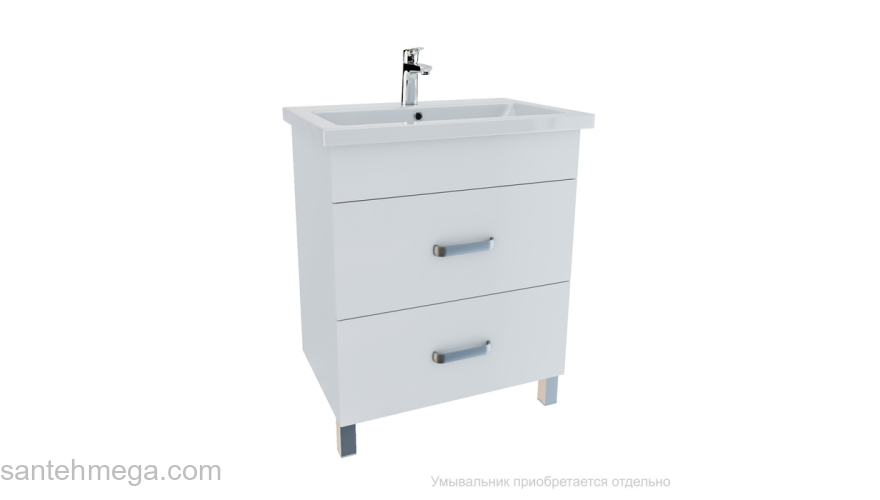 Тумба напольная 70 см белая New Custo IDDIS NCU70W0i95. Фото