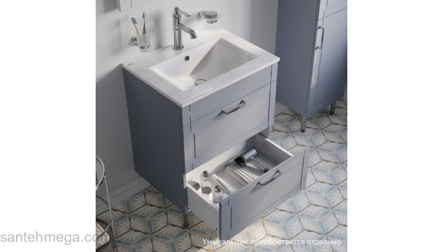 Тумба напольная 60 см светло-серый Oxford IDDIS OXF60L0i95 подходит умыв. 0136000i28. Фото