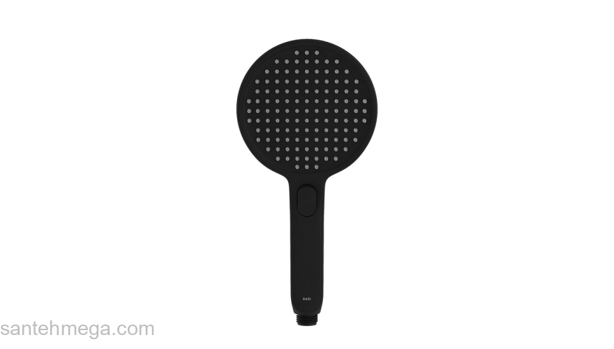 Лейка для душа круглая черная матовая Esper IDDIS ESP3FBRi18. Фото