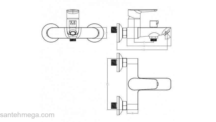 Смеситель для ванны Cloud IDDIS CLOWG02i02. Фото