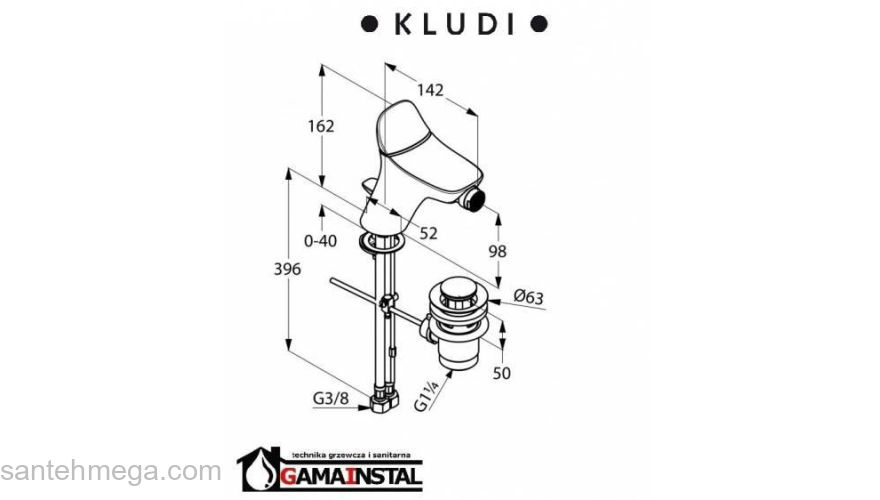 Смеситель для биде KLUDI Ambienta 532160575. Фото