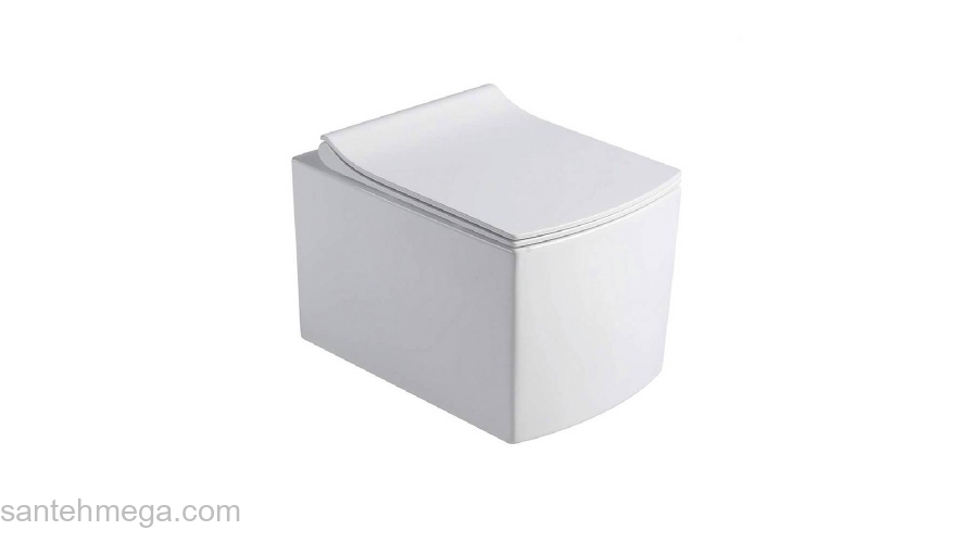 Унитаз керамический подвесной Black & White W-719. Фото