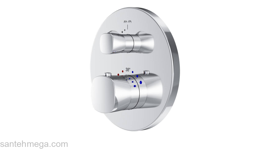 Смеситель для ванны и душа с термостатом, монтируемый в стену AM.PM Spirit 2.1 F71A85500. Фото