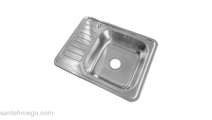 Мойка нержавеющая сталь сатин чаша справа 650*500 Basic IDDIS BAS65SRi77. Фото