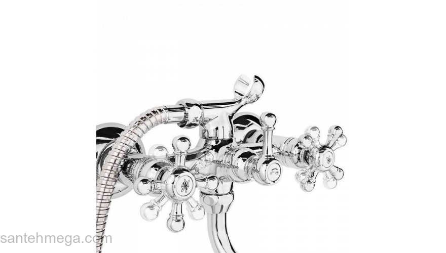 Смеситель для ванны с длинным изливом с керамическим дивертором  Cadiss Milardo CADSBLCM10. Фото