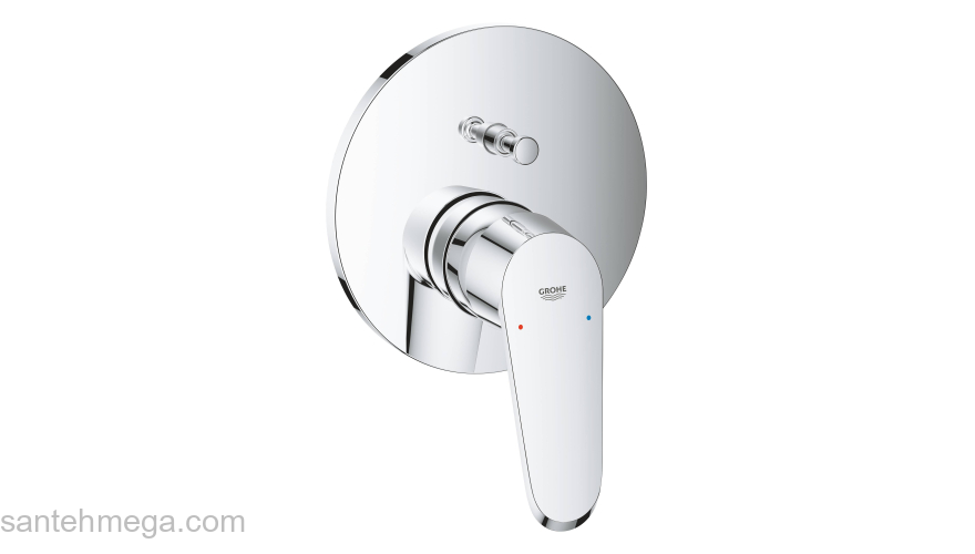Смеситель для ванны GROHE 24056002 Eurodisc Cosmopolitan, хром. Фото