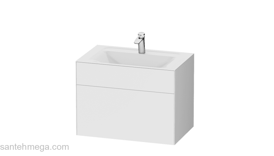 База под раковину подвесная 80 см, 3 ящика, белый матовый AM.PM Inspire 2.0 M50AFHX0803WM. Фото