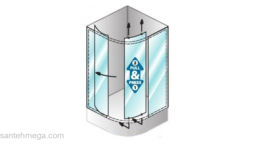Душевой угол KOLPA-SAN SQ Line TKP 100. Фото