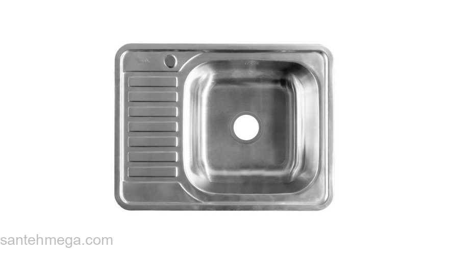 Мойка нержавеющая сталь сатин чаша справа 650*500 Basic IDDIS BAS65SRi77. Фото