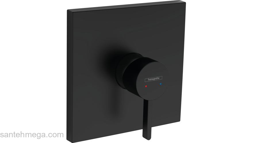 Finoris Смеситель для душа, однорычажный, скрытого монтажа 76615670, матовый черный. Фото