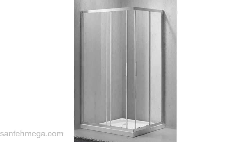 Душевой угол BELBAGNO Sela SELA-AH-2-100/80-Ch-Cr. Фото