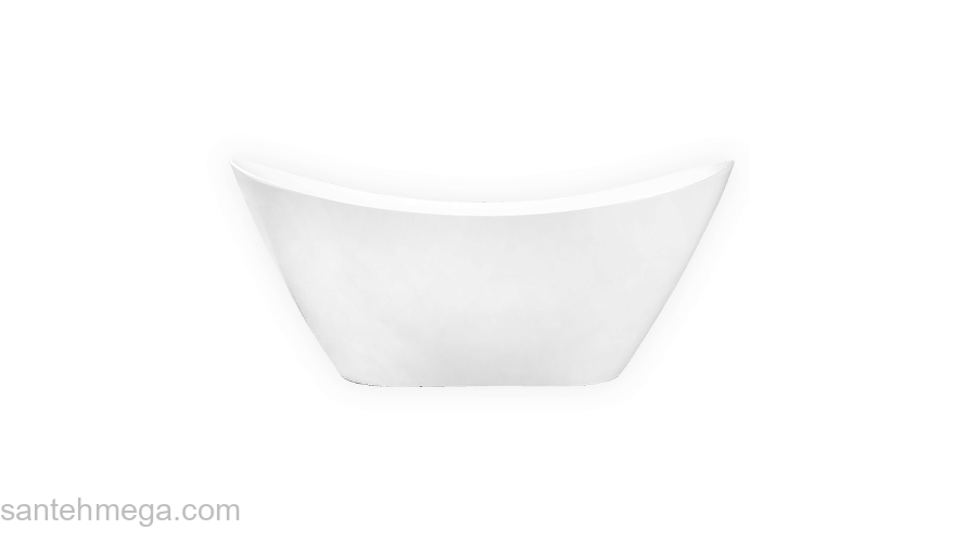 Ванна акриловая Azario MELADO 1700х750х720 белая, свободностоящая в комплекте с сифоном и металлическими ножками (AZ-6107-17W). Фото